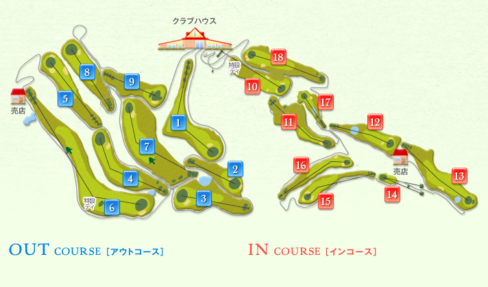 ゴルフコース全体図